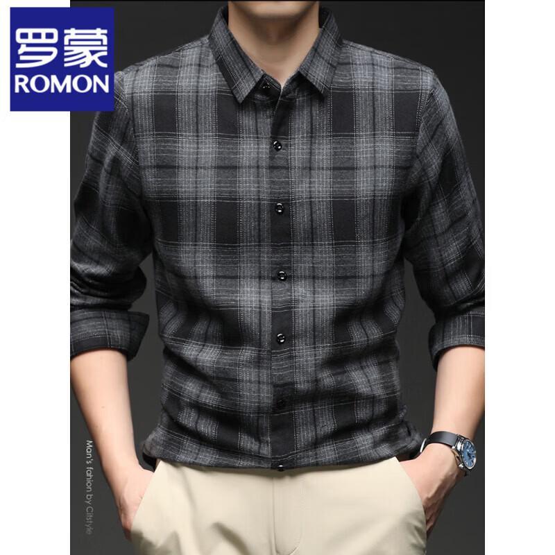 

Lomeng Men s Plaid Long Sleeve Shirt XL