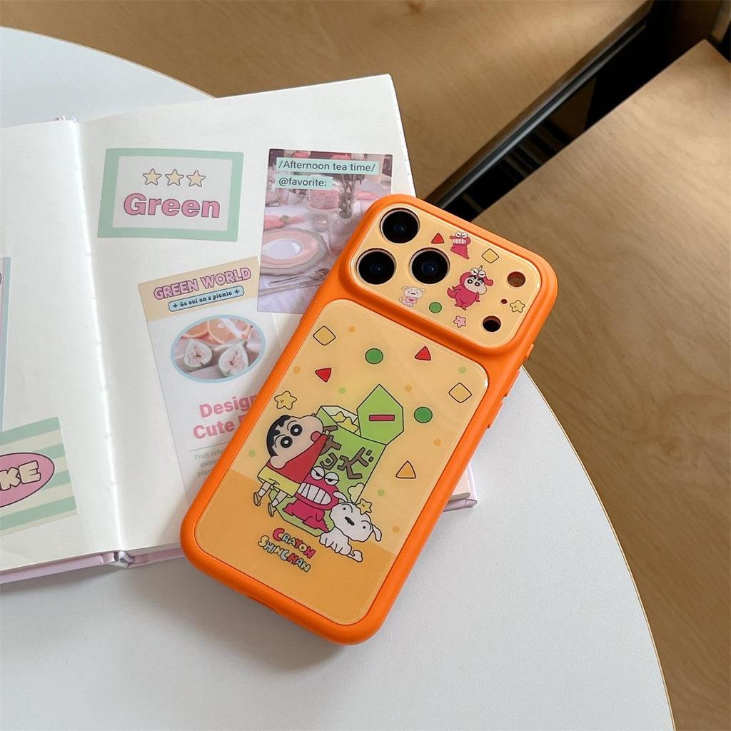 Crayon Shin-chan Cartoon Anti-Fall Phone Case for iPhone 15/17/16 Pro Max