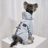 Dog Raincoat Waterproof Dog Rain Jacket with Reflective Strap and Leash Hole Rainy Day Pet Clothes Windproof Puppy Cat Rain Coat