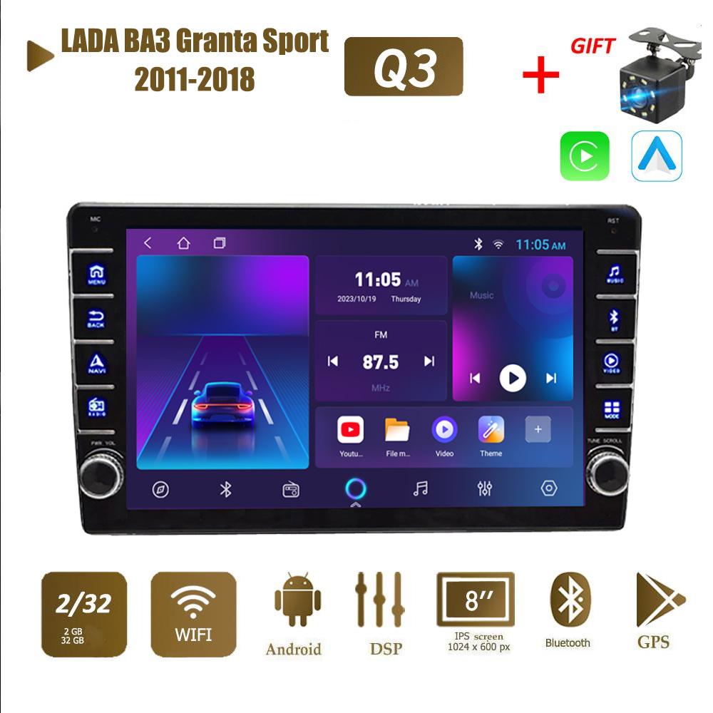 

Icreative для LADA BA3 Granta Sport 2011-2018 с кнопочной ручкой Android автомобильный радиоприемник мультимедийный плеер навигация стерео GPS 2 din Carplay 2 + 32 ГБ