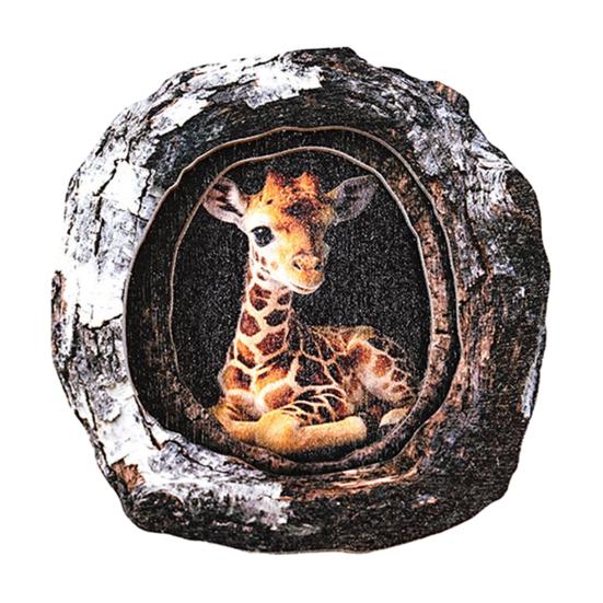 

Тварина в дуплі Дерева Магніт на Холодильник Дерев яний Магніт Тварина на Холодильник Декор для Дому Офісу Кухонної Шафи Шафки Дошки M