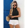 Independent Women's Summer Casual Solid Color Sexy Strappy Vest Sleeveless Top