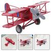 Iron Airplane Model Decor For Kids Birthday Party And Aviation Enthusiasts 2Pcs Vintage Style