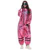 Pink Silver Astronaut Jumpsuit - Unisex Halloween Costume for Stage Performance