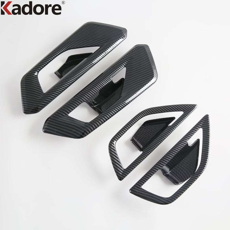 Car ide Inner Door Handle Bowl Cover Trim For Subaru Forester 2025 2026 Carbon Fiber Inteiror Mouldings Accessories