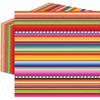 50 Pcs Fiesta Serape Stripe Paper Napk, 13x13 Inches Unfolded – Disposable Mexican Themed Cocktail Napk for Cinco De Mayo, Fiesta Birthday, Taco