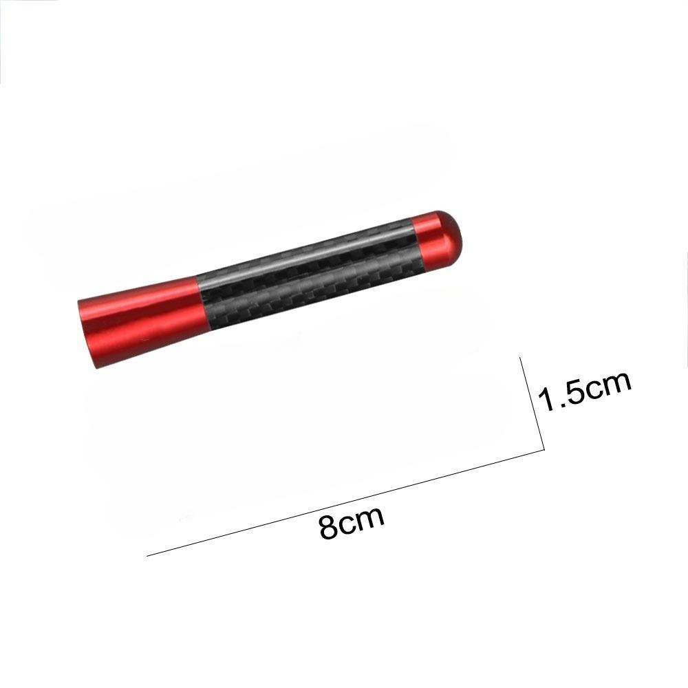 Antenna Radio Corta Universale per Auto 3cm/5cm/12cm Antenna per Tetto Auto in Fibra di Carbonio Antenna Radio Aerea Ricevitore FM/AM Antenne Metalliche