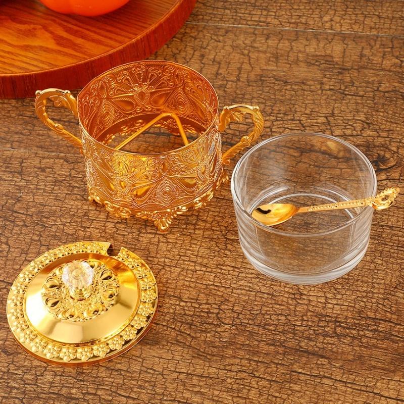 Gewürzglas,Legierung Mit Deckel Gewürzbehälter Salz Käse Organizer,Kaffeebohnen Vorratsglas,Europäische Dekoratives Küchenwerkzeug