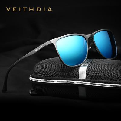 VEITHDIA Marke Aluminium Magnesium Herren Sonnenbrille Polarisierte Linse Vintage Sonnenbrille Für Männer