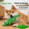 Latex Dog Sound Toy With Chew Resistant Crocodile Design For Active Pets