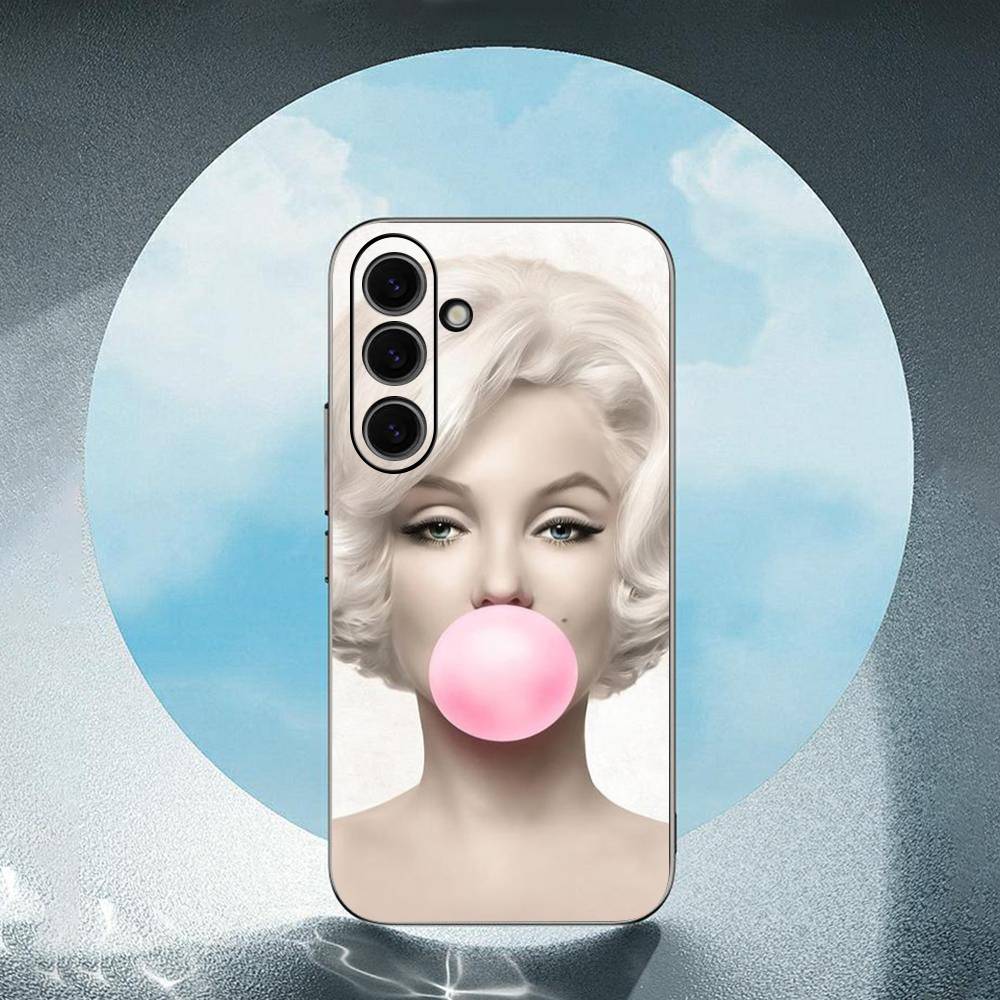 Fashion Girls For Samsung Galaxy S25 S24 S23 Ultra S22 S21 Plus S20 Black Soft Silicone Protective Case