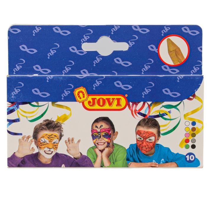 Crayons de maquillage - jv112 - boîte de 10 - 5,6 g - couleurs vibrantes