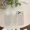 Cute Mini Floral Glitter Clear Phone Case For iPhone 15 16 17 Pro Max Aesthetic Korean INS Style Soft TPU Shockproof Protective