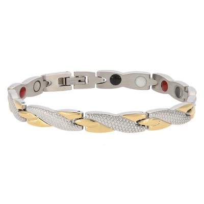 Fashion Twisted Healthy Magnetic Therapy Bratara pentru ameliorarea durerii pentru ingrijirea pielii artrita