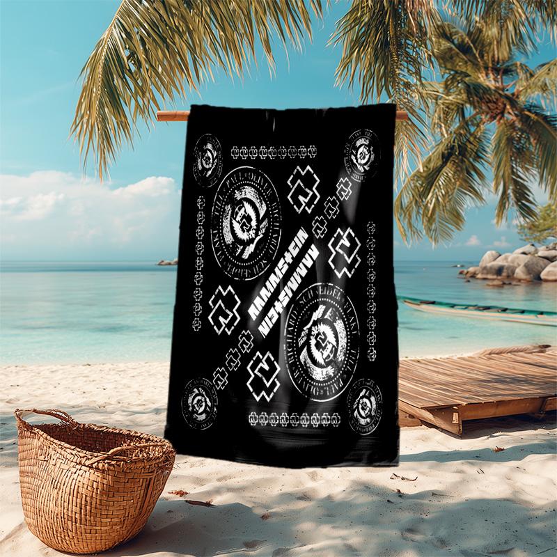 Till Lindemann, Lead Singer of the German Heavy Metal Rock Band Rammstein, Outdoor Camping Vacation Swimming Beach Scarf Decorative Blanket F15