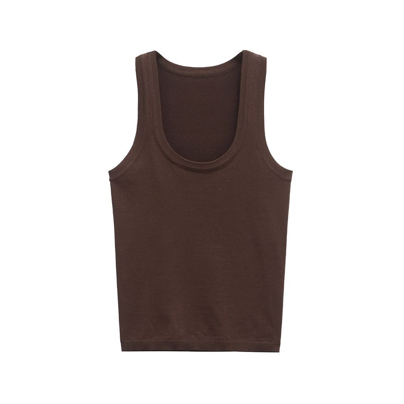 Kaslead New Arrival Women's Clothing Fashion Style Fashion Minimalist Plain Stitch Basic Tops 3471107