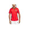 Nike Portugal 2023 Stadium Home Graphic Print Crew Neck T-Shirt Men Tops Red DR3964-600