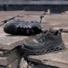 Men Work Boots Steel Toe Puncture-Proof Safety Shoes Non-Slip Mens Casual Work Shoes Lightweight Breathable Protective Sneakers