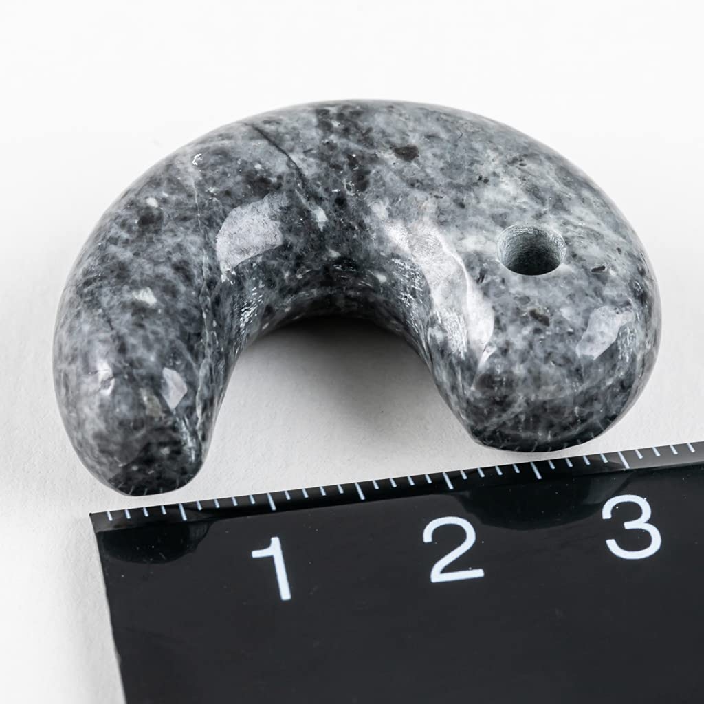 Itoigawa Natural Jade Japanese National Jomon Power Stone Jade Workshop Special Paulownia Wood Quality Guarantee MT0817 Magatama, Black, Stone,