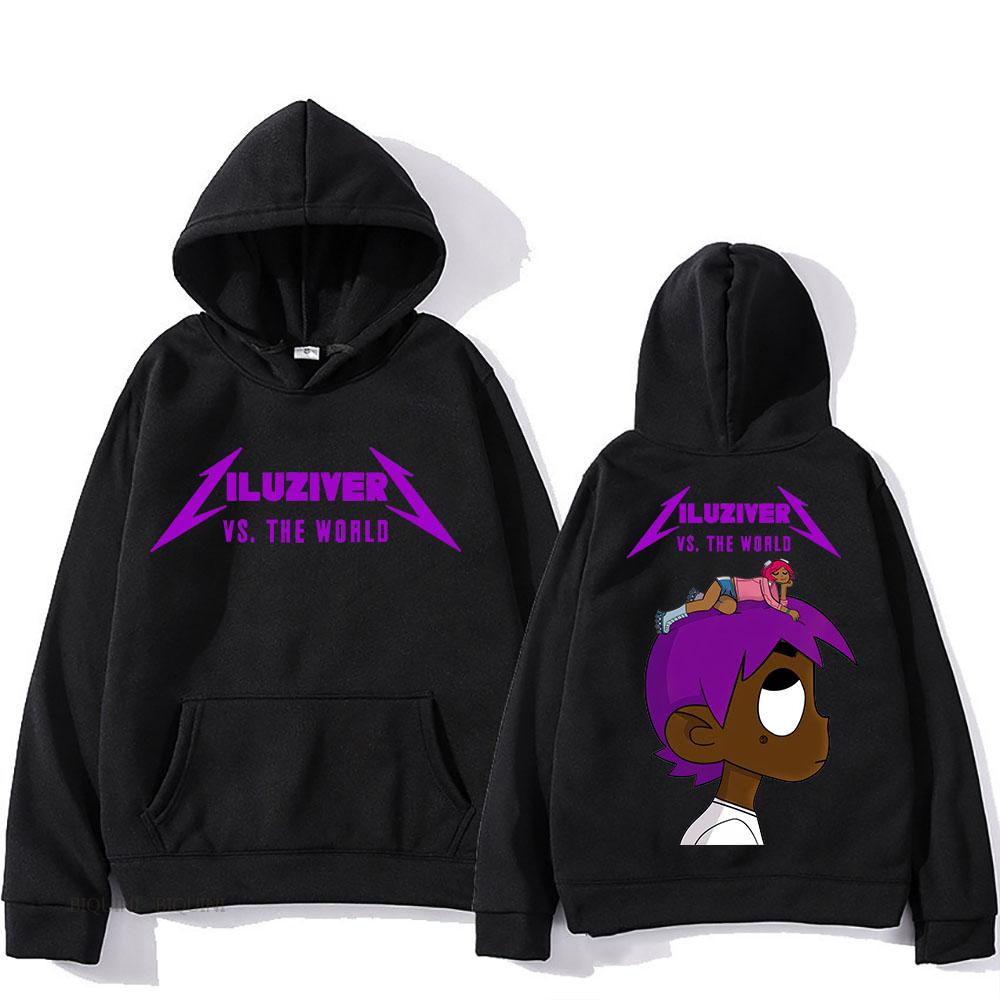 Lil Uzi Vert Hooded With Hooded Harajuku Casual Sweatshirt Long Sleeve Fleece Clothing Sudaderas Vintage Punk Pullovers