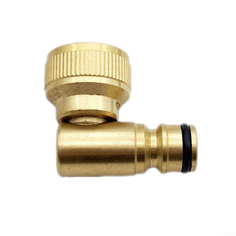 1PCS otočné koleno 3/4in mosaz pro hadicovou zátkou pro navijáky zlatá