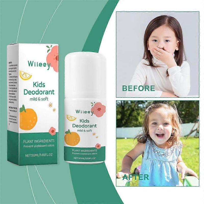 1-3X Natural Deodorant For Kids & Teens Kids Whole Body 50ml Deodorant