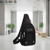 New Unisex Canvas Leisure Sports Small Backpack Oxford Cloth One-shoulder Messenger Bag Chest Bag for Men Women