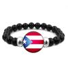 287 Länder Nationalflagge Druckknopf Elastisches Band Perlen Länderflagge Unabhängigkeitstag Perlen Schmuck Perlenarmband