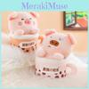 Cute Pig Plush Toy With Milk Tea Cup Cartoon Animal Gift For Children And Kids