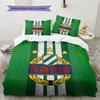 Rapid Wien  Pattern Bedding Quilt Set  Home Decoration  Gift (1 * Duvet Cover + 2 * Pillowcase  Without Core)