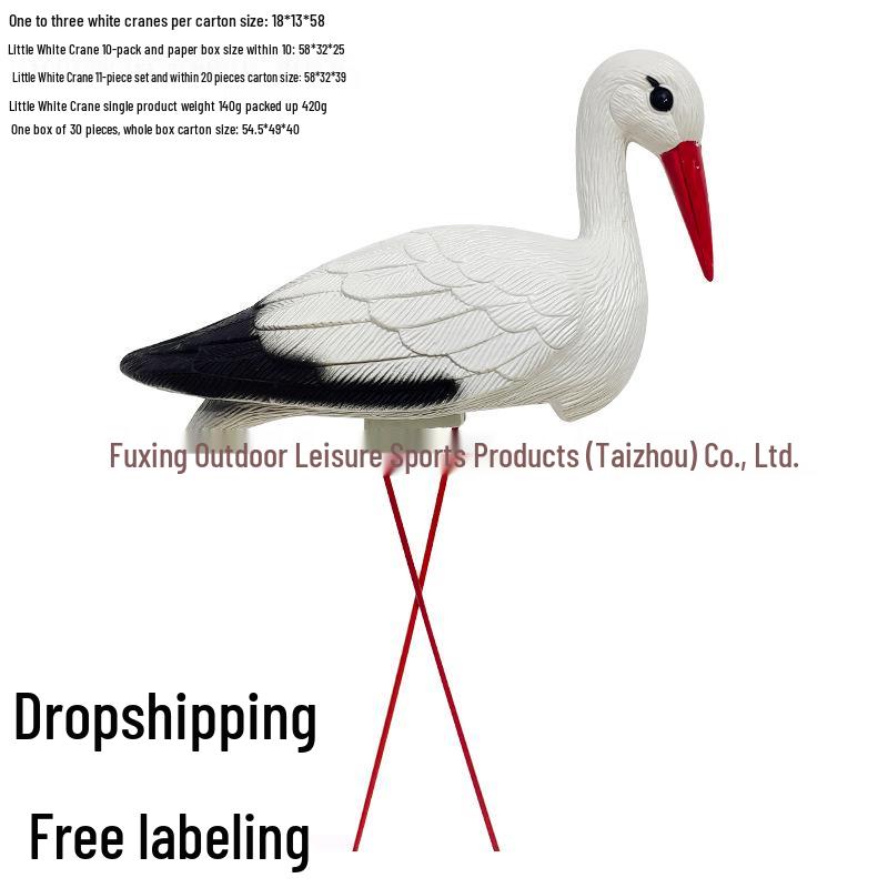 Garten-Außendekoration Simulation Plastik Roter Kronenkranich