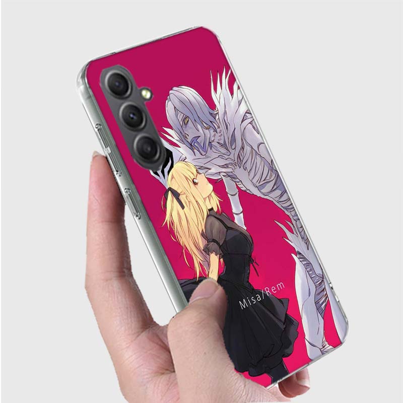 Anime Death note Amane Misa Phone Case for Samsung A16 A26 A36 A56 A17 A37 A57 A07 A06 A02S A03 A04S A05S Galaxy Note 20 10 A50S