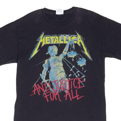 Maglietta Vintage Metallica e Justice for All 2007 Taglia Media T-shirt Uomo Donna Oversize Y2k Manica Corta Abbigliamento Femminile Maschile