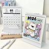 Cartoon Dog 2026 Desk Calendar Memo Notes Monthly Calendar Learning Plan Calendar  Work Scheduling