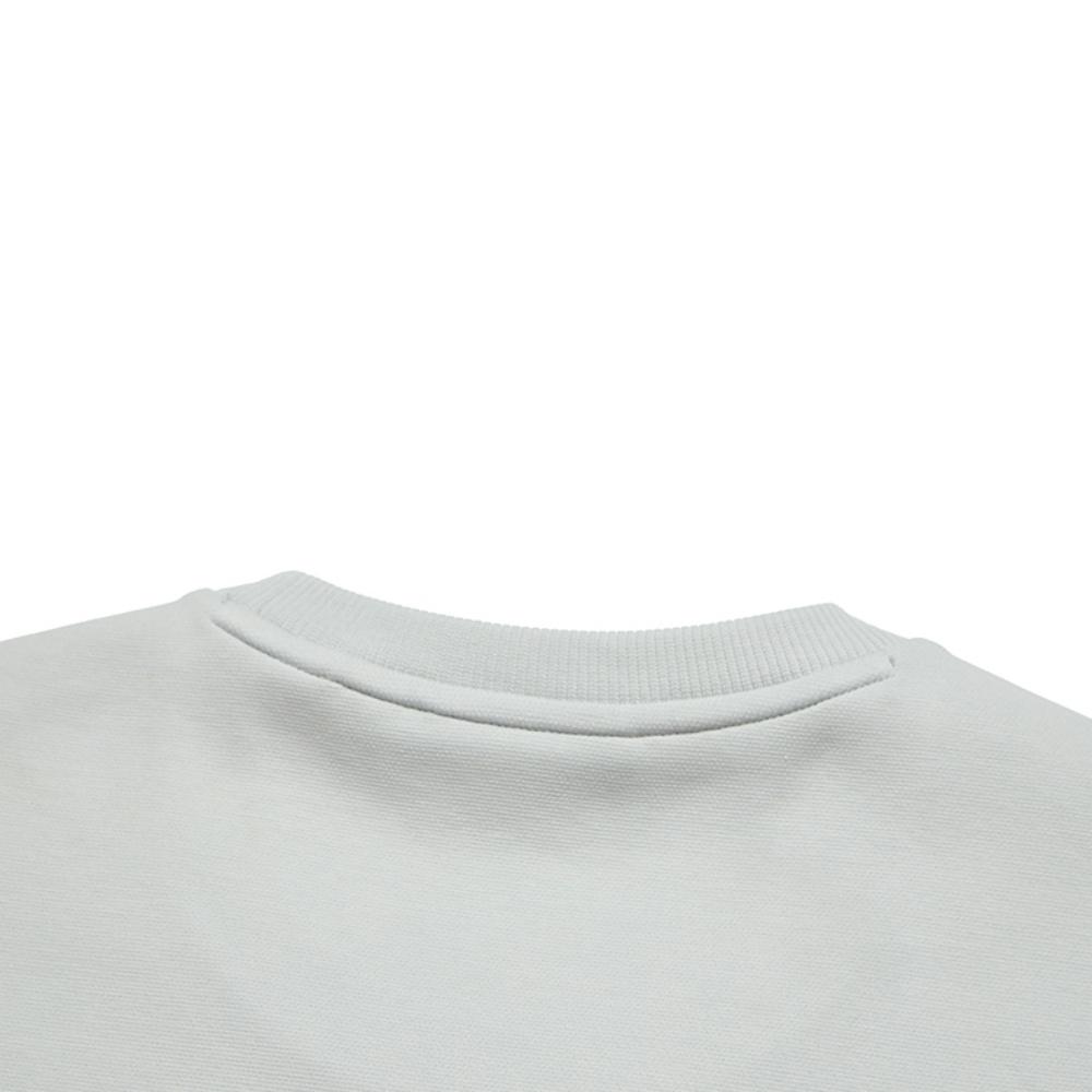 FILA White Minimalist Classic Fashion Casual Versatile Comfortable Crew Neck Pullover Sweatshirt Men sweatshirt Gray F11M543217FGY