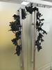 1.7m Artificial Black Maple Leaf Garland for Halloween Party Decoration