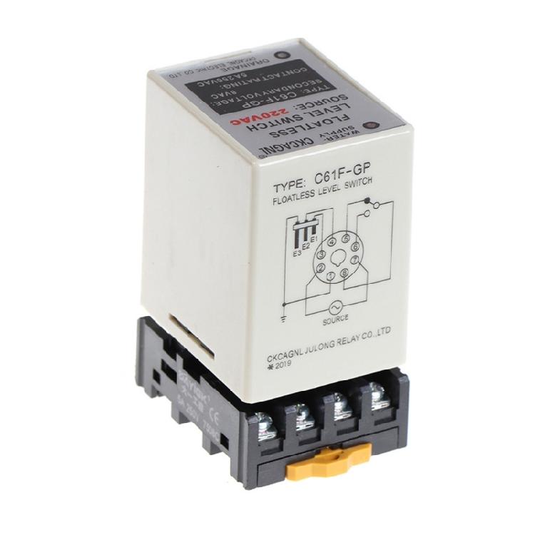 C61FGP 220V Floatless Level Switching Water Level Controller Automatic Pump Switching Liquid Level Switching with Base