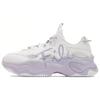 Bubble Shoes Comfortable Versatile Sports Shock Absorbing Breathable Low Top Casual Shoes Women Sneaker White Purple T12W421005FCP