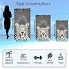 Abstract striped cheetah pattern polyester microfiber beach towel is highly absorbent, suitable for swimming and beach outings