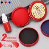 Portable Quick-Drying Red Blue Oily Inkpad for Fingerprints & Handprints