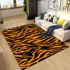 3D Stripe Tiger Print Pattern Area Rug Large,Carpet Rug for Living Room Bedroom Kitchen Doormat Decoration, Non-slip Floor Mat