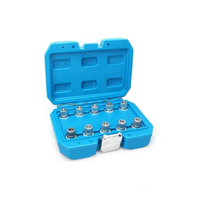 10 NEW anti-theft screw sleeve removal mounting seat for BMW wheel lock lug nut key sleeve auto repair tools