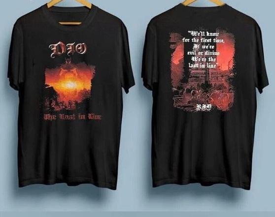 

Dio 1984 Tour T-Shirt – The Last In Line Album Cover Merch for Rock Fans 4XL