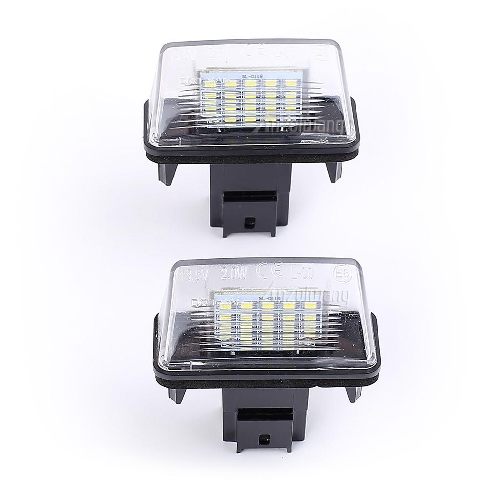Kennzeichenbeleuchtung, 18 LEDs, Kennzeichenleuchte für Peugeot 206, 207, 307, 308, 406, Citroen