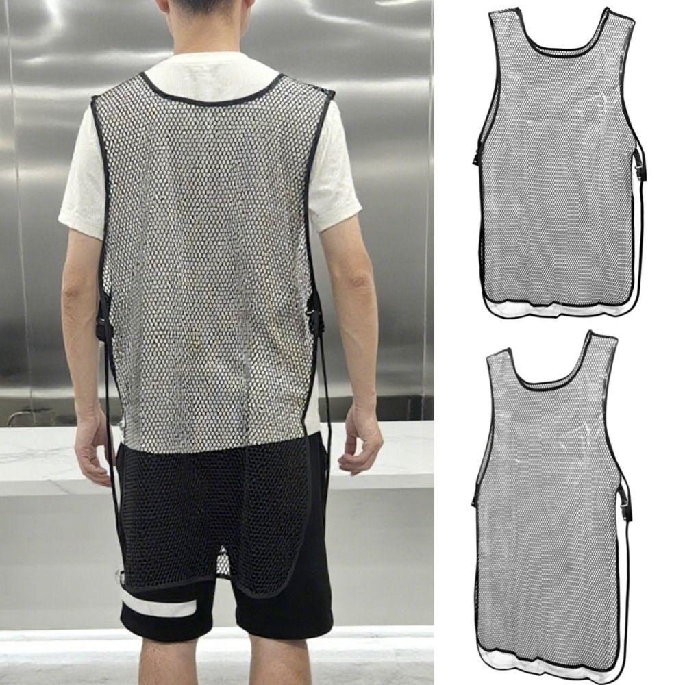 Antistatic Transparent Barber Uniform Double-sided Hairdresser Vest for Beauty Salon Nail