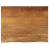 VidaXL Tabletop with Live Edge 100x80x2.5cm Solid Mango Wood 370556