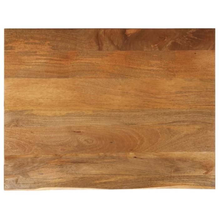 VidaXL Dessus de table à bord vivant 100x80x2,5cm bois massif manguier 370556