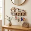 Vintage Wooden Key Hook 4 Hooks Key and Accessory Hanger Wall Storage Rack  Entrance Decoration