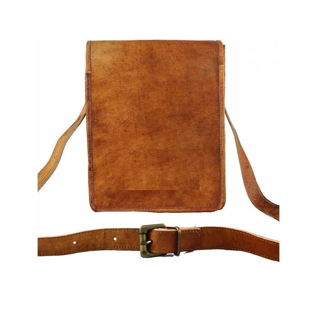 Bag Genuine Leather Men Laptop Messenger Briefcase Satchel Shoulder Useful Gift