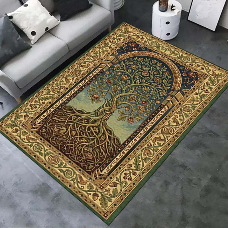2025 New Tree of Life Carpet Rug for Living Room Bedroom Home Sofa Decoration,Kids play Non-slip Floor Mat146